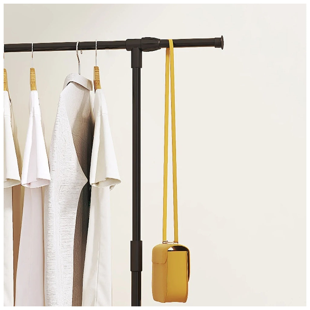 Cabide Organizador com Rodas e Prateleiras Ajustáveis