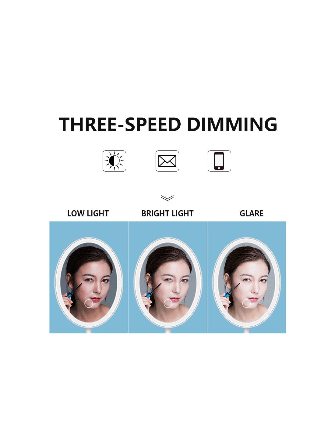 Espelho LED para Maquilhagem QA-T641