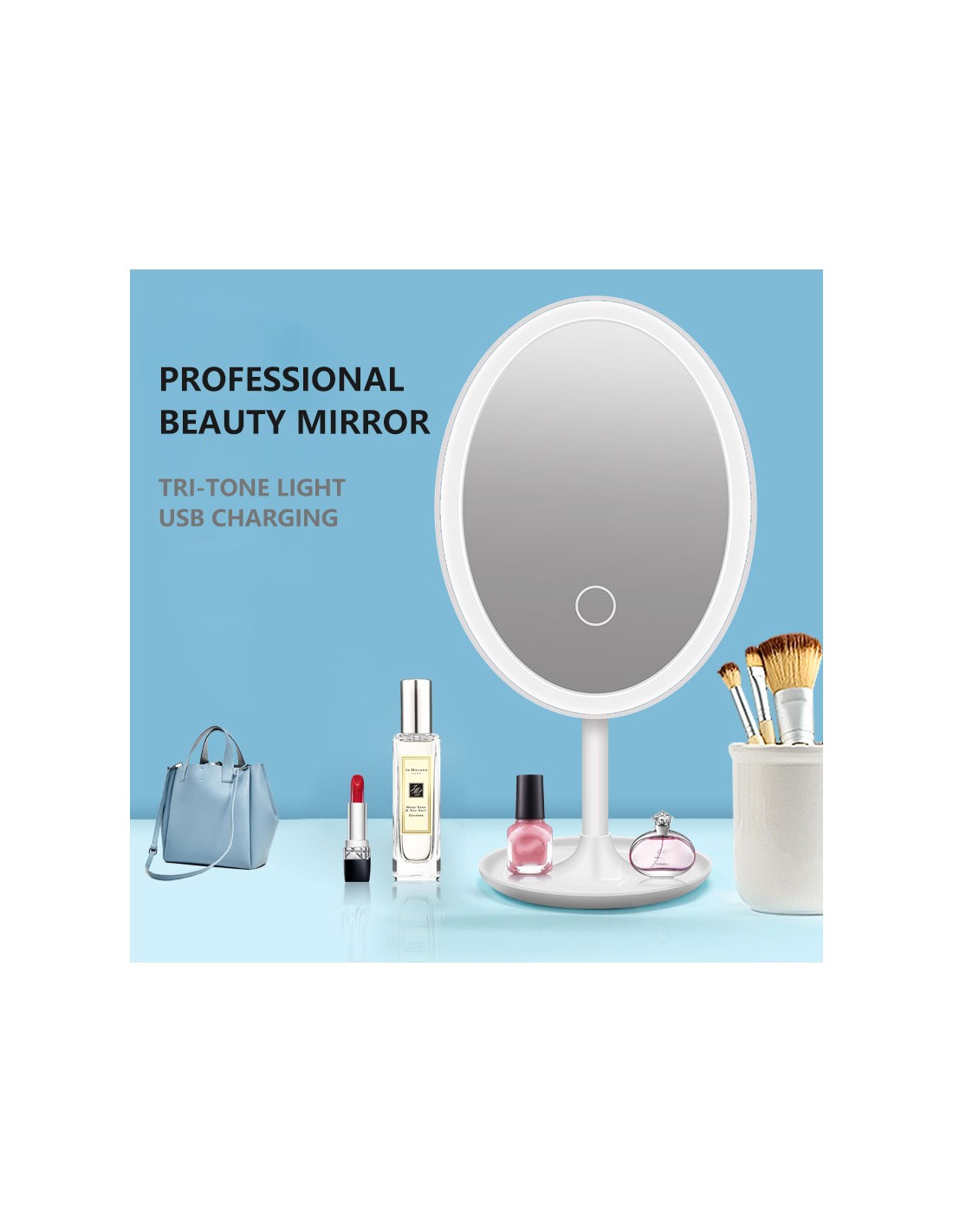 Espelho LED para Maquilhagem QA-T641