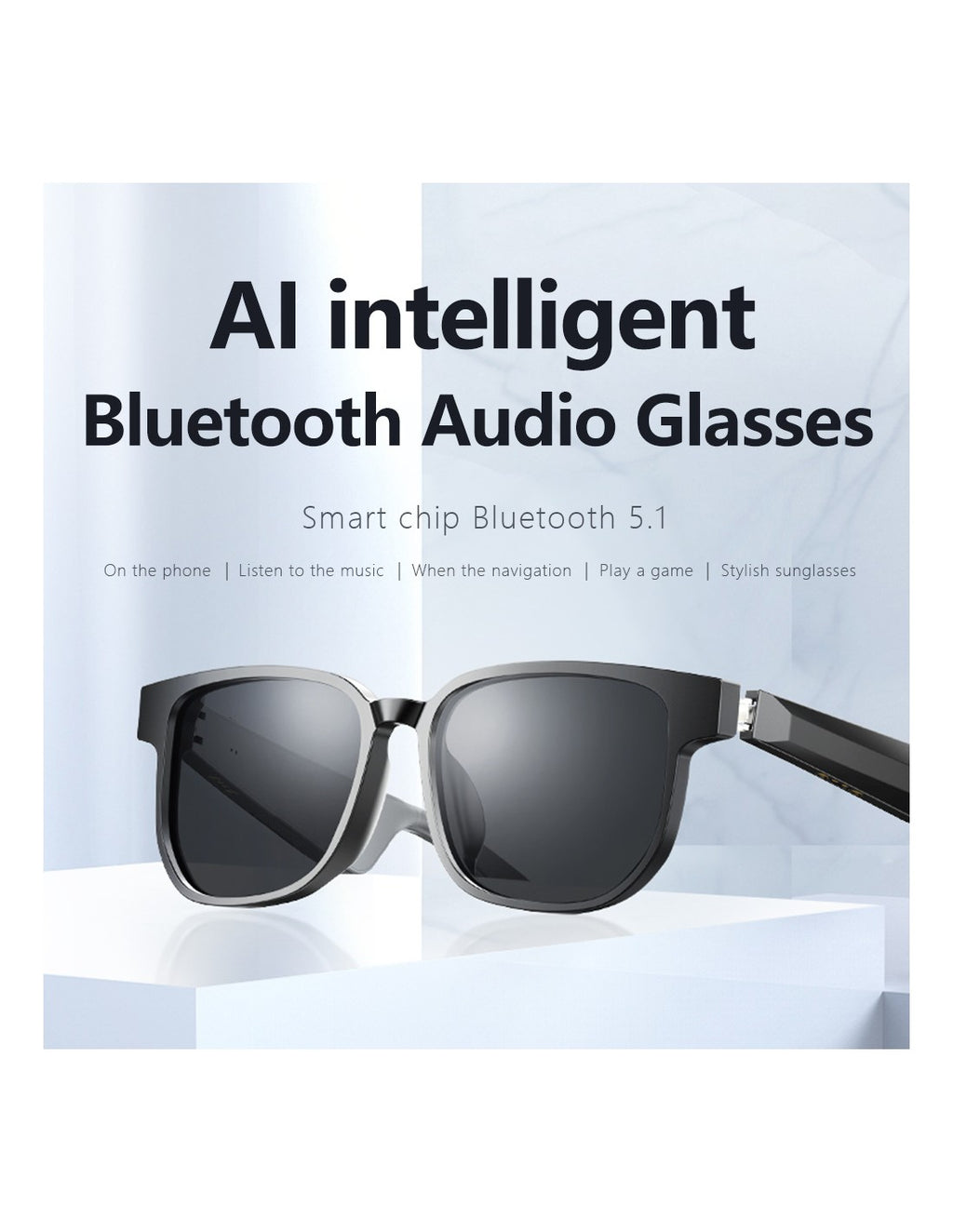 Óculos de Sol Inteligentes com Áudio Bluetooth 5.1